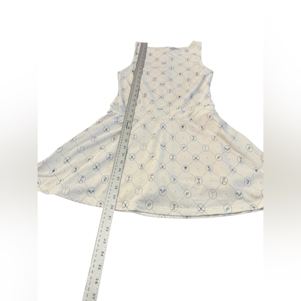 WeWoreWhat Boatneck Tennis Dress Off White Blue Small - Picture 13 of 15